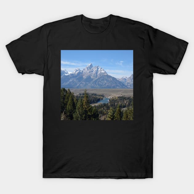 Tetons and the Snake River T-Shirt by Whisperingpeaks